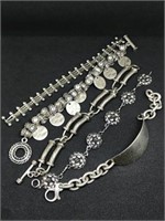 Sterling Silver Bracelets (lot of 5)