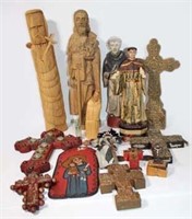 Selection of Carved and Cast Saints and