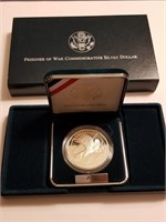 P.O.W. COMM. SILVER PROOF DOLLAR COIN