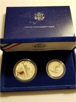 2PC US LIBERTY SILVER COINS