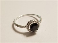 STERLING SILVER STONE RING
