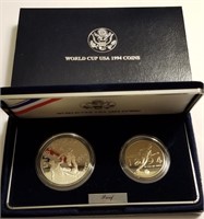 WORLD CUP USA 1994 SILVER PROOF COINS