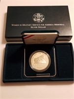 WOMEN IN MILITARY SERVICE SILVER COMM. DOLLAR