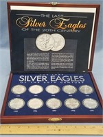 Set of "The Last silver Eagles of 20th Century":