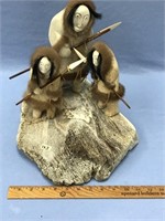 Group of 3 hunters by Michael Scott, father and 2