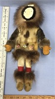 Eskimo doll by Maria Arnariak of Togiak 14" long w