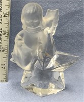 5" Goebel crystal figure of an angel on a star