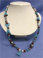 Turquoise necklace            (L 13)