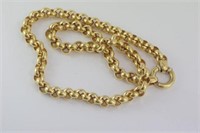 Italian 18ct yellow gold necklace with bolt clasp