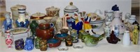 Quantity ceramic miniature vases etc