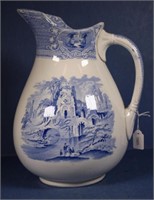 Victorian Livesley Powell ironstone washing jug
