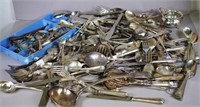 Large quantity vintage silver plated cutlery