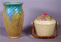 Vintage Crown Devon mantle vase