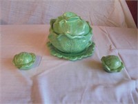 Cabbage Bowl with Cabbage Salt Pepper Shaker