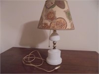 Hobnail Milk Glass Vintage Small  Lamp