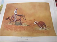 7 poster prints unframed of American Quarter Horse