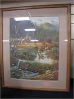 Signed/numbered framed print "In Search of Beaver"