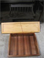 3 pcs: 1 small bench 18" x6.5" x13.5", wall shelf