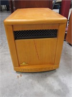 Suncloud room heater on wheels, 16" x 24.5" x 18"