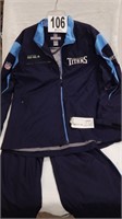 RBK NFL TENNESSEE TITANS JACKET AND PANTS SIZE