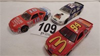 #18, #2, #94 METAL NASCAR DIE CAST STOCK CARS 8