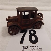CAST IRON CAR MARKED JM 131 5 IN