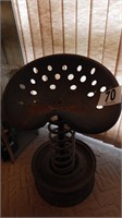 UNIQUE TRACTOR SEAT AND CAR WHEEL STOOL 29 IN