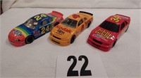3 COLLECTIBLE DIE CAST METAL CARS #4, #34, #24 8