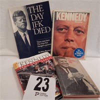 4 BOOKS ABOUT JOHN F. KENNEDY