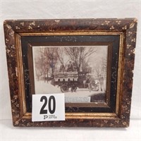 FRAMED HISTORICAL PHOTO REPRINT FROM 1892 DEPICTS