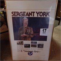 FRAMED SERGEANT YORK PRINT 36X24