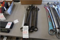LOT, ASSORTED COMBINATION WRENCHES