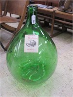 GREEN GLASS CARBOY 25"T