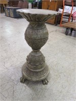 ORNATE CLAW FOOTED PEDESTAL 31"T X 15"W