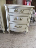FRENCH PROVINCIAL BEDSIDE CABINET 27"T X 15"W X