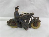ANTIQUE CAST IRON CHAMPION TOY MOTORCYCLE