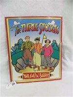 METAL "THE THREE STOOGES" SIGN 14"T X 11.5"W