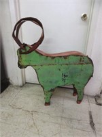 RUSTIC PAINTED GOAT 35"T X 30"W