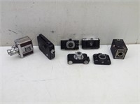 (7) Vtg Cameras as Shown  See Pics for Makes/