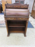 FRUITWOOD CYLINDER DESK BY NATIONAL MT.AIRY