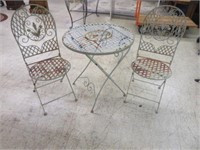 3 PC METAL BISTRO SET 30.5"T X 28"W