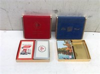 (2) Advertising Playing Cards As Shown
