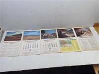 (5) 1960's Union Pacific Railroad Calendars