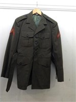 Vtg Wool Military Jacket  WWII  Korea Era??