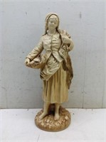 Plaster or Resin Lady Statuette  19" Tall