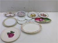 Vtg Ceramic Plates  Dishes  Bowls   See Pics