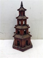 Nice Looking Wood Oriental Tower  21" x 9"
