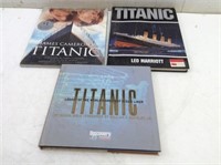 (3) Hard Cover Titanic Books