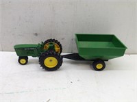 Scale Model Tractor w. Grain Wagon