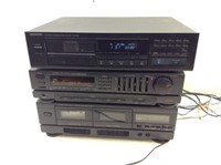 Receiver CD Player & Cassette Player  See Pics